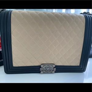 CHANEL XL quilted boy bag